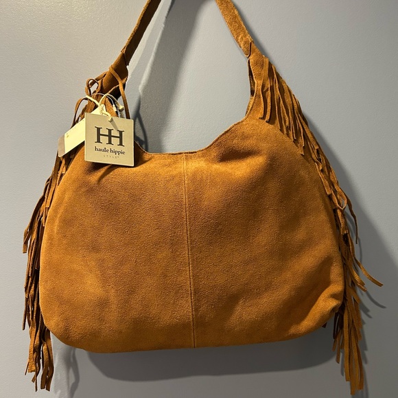 Haute Hippie Suede Fringe Shoulder Bag - Picture 2 of 7